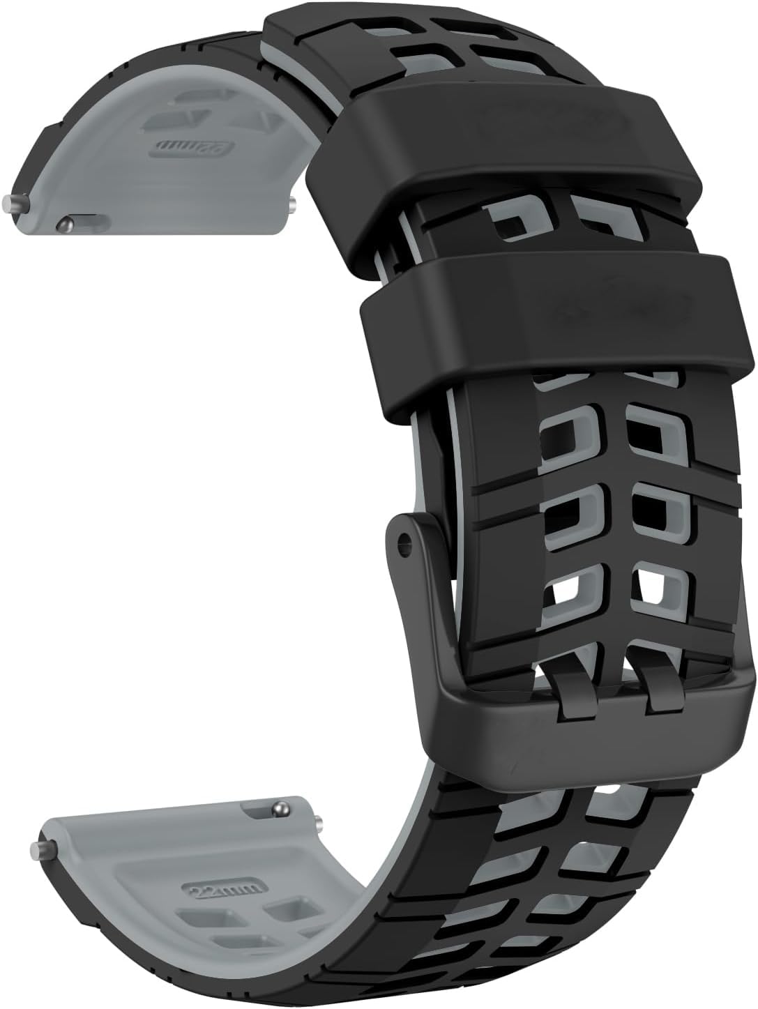 Zitel® Band Compatible with COROS PACE 4 / PACE 3 / PACE Pro/APEX 2 Pro/APEX Pro/APEX 46mm - 22mm wide Silicone Sport Strap-image-32