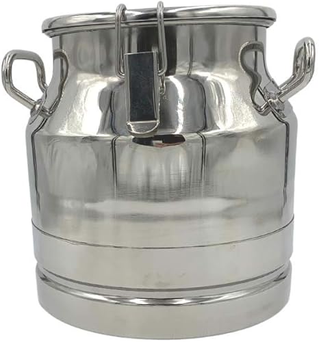 Leche de acero inoxidable (grado 304), latas de transporte de jarabe de arce con tapa sellada y dispensador de espita (10 litros (2.6 galones) con