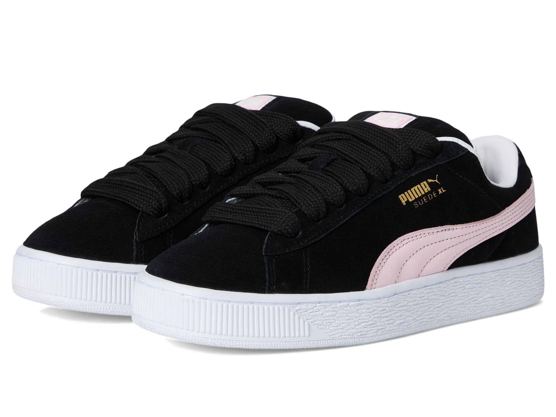 PUMA Women's Suede XL Black White 6.5 Medium