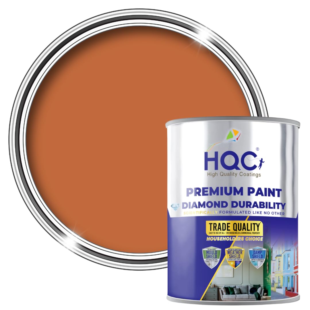 HQC Paints Blackboard & Chalkboard Paint - 1L - Terracotta - Interior Wall Paint