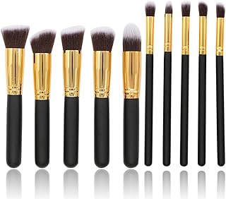 Juego de 10 brochas de maquillaje, base, corr...