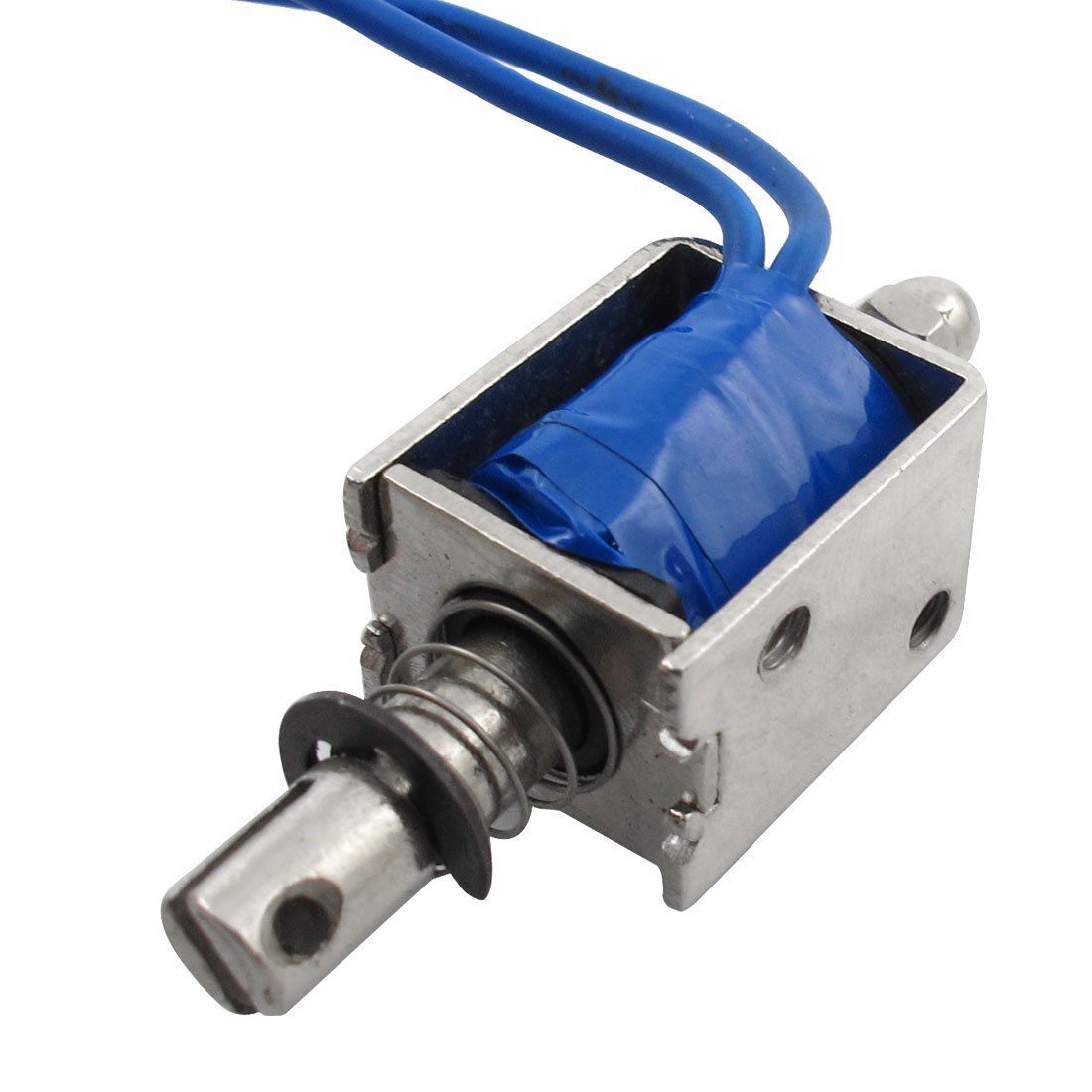 Uxcell Silver Sourcingmap Dc 12V 500Ma Open Frame Push Type Solenoid Electromagnet 7Mm Stroke