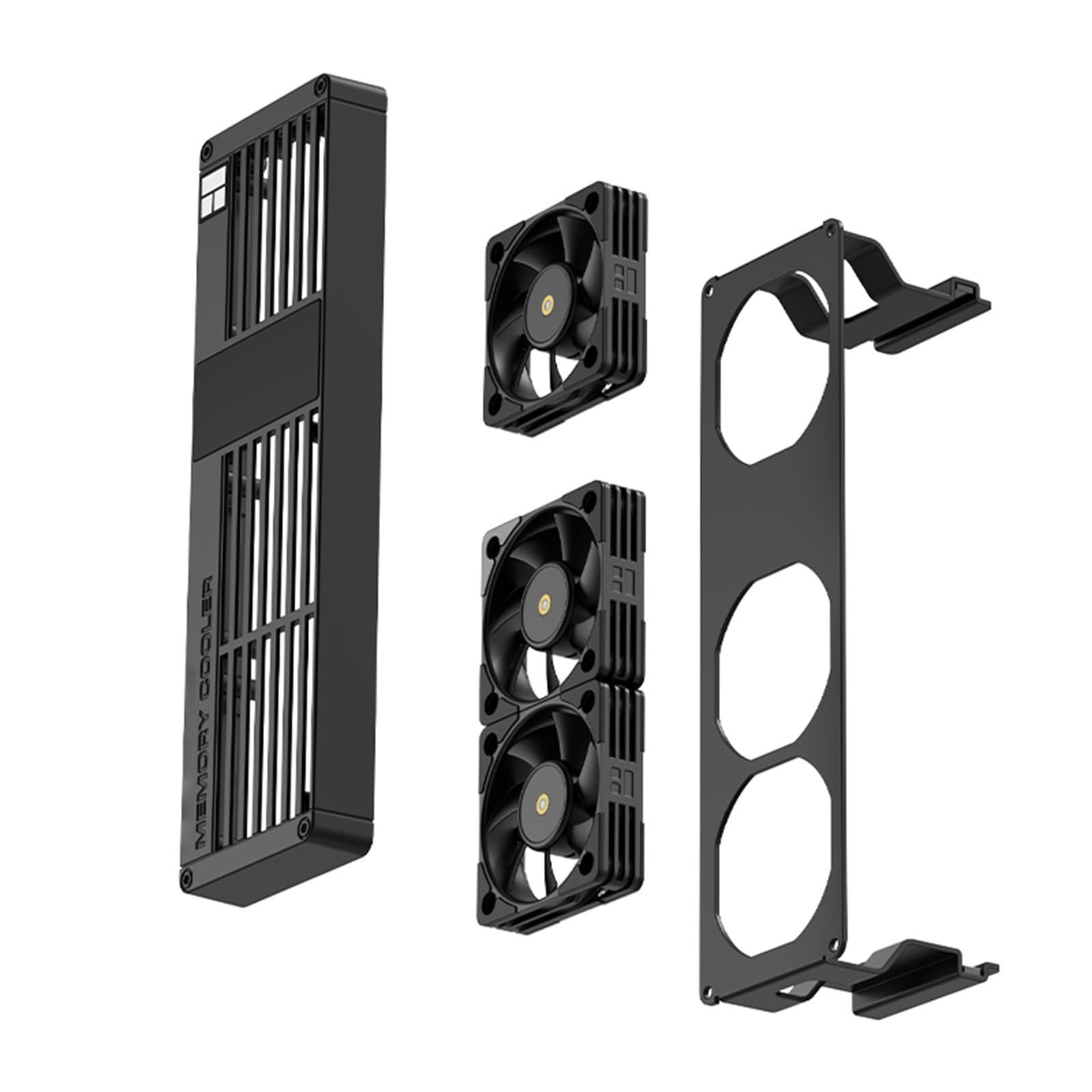 MC - 3 dispositivi di raffreddamento di memoria digitali con display della temperatura ARGB a 3 ventole per DDR DDR2 DDR3 DDR4 DDR5 RAM RGBs Memory Temperature Monitor