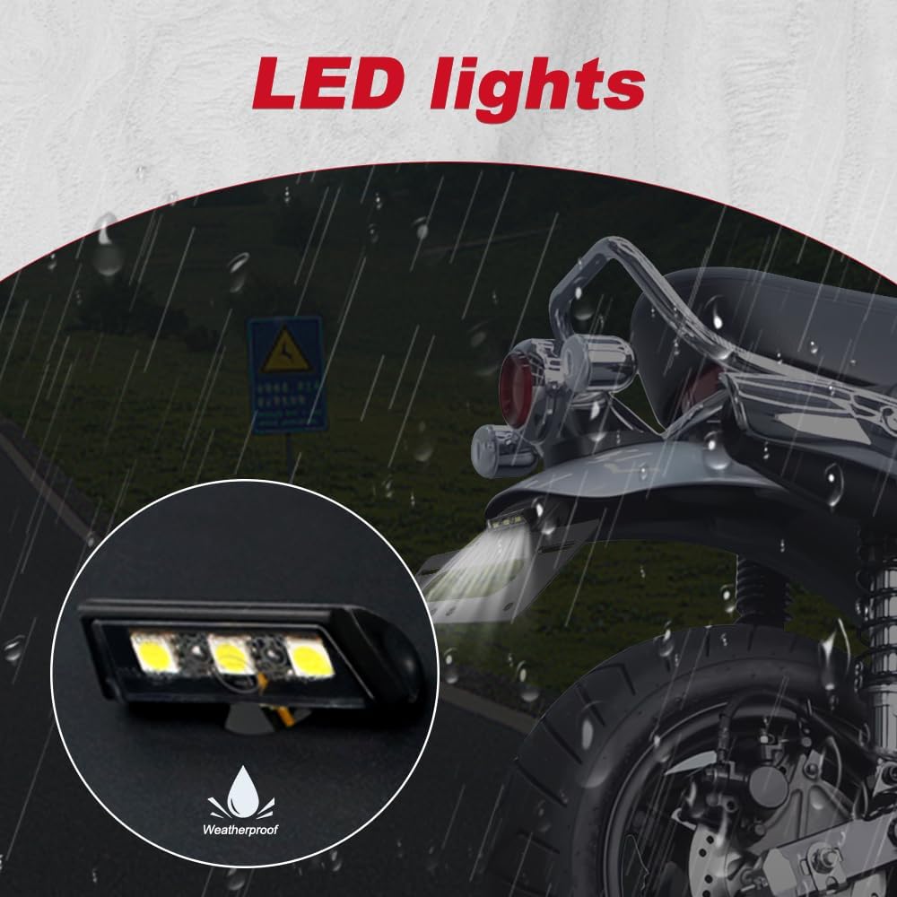 Xitomer Fender Eliminator Fit for DAX125 Dax 125 2022 2023 2024 2025 2026 Tail Tidy Motorcycle License Plate Bracket, with License Plate Light