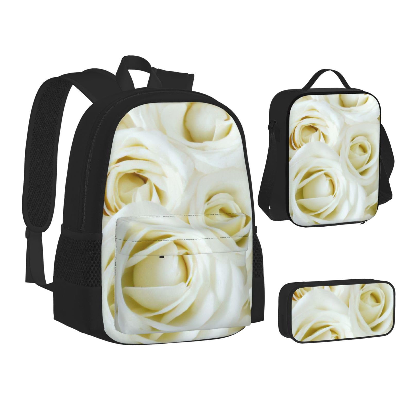 Zaino, borsa portapranzo, astuccio, set da 3 pezzi, per lavoro e