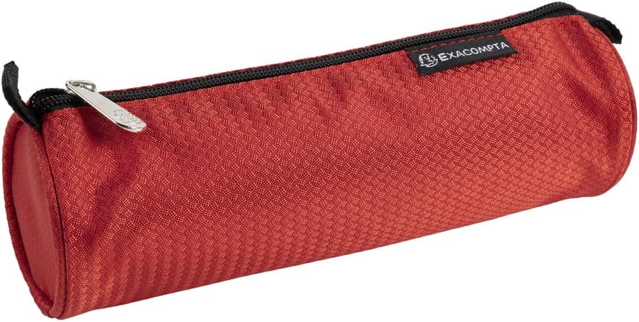 Exacompta, Ref. 52860E, 1 Opak round pencil case, made of textured polyester, polyester lining, dimensions 22.5 x 7.5 cm - Image 3