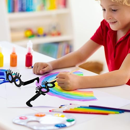 Miniatura 6 de 30 gafas para el día de escuela número 100 para niños coloridas tarjetas para rascar para 100 días de escuela celebración decoración de fiesta