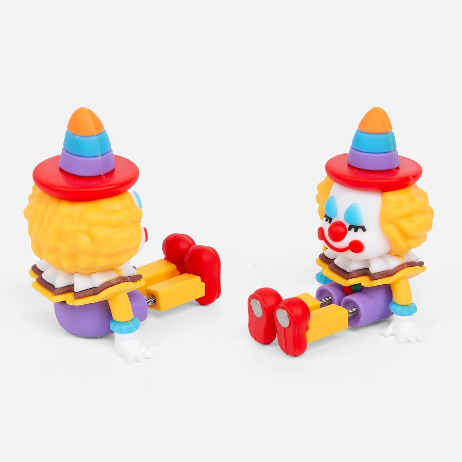 Shaking Feet Figurine, Swinging Feet Clown with Spring Legs for Car Dashboard Shaking Legs Figurine Air Vent&Monitor Decoration Funny Car Interior Accessories for Women Men (A)
