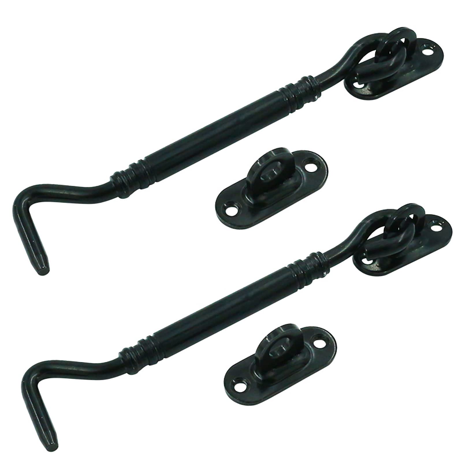Stainless Steel Barn Door Latch - Sliding Bolt Gate Lock for Enhanced Security and Privacy-1pc(Black,6in)