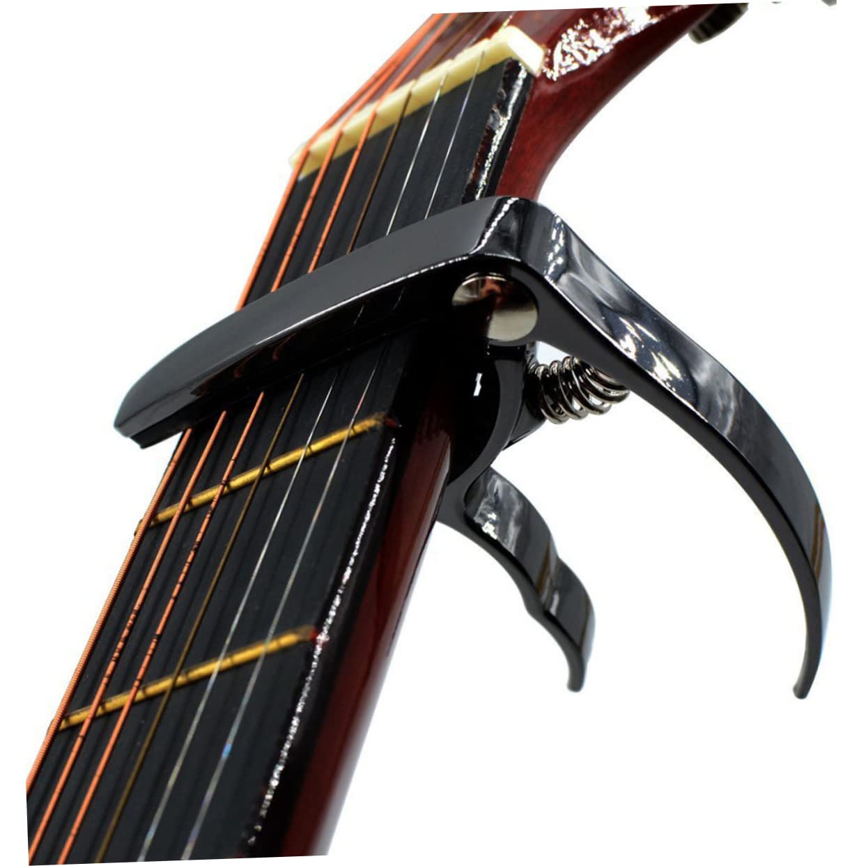 TOYANDONA 3piezas Capo De Guitarra Metálico Ligero y Fácil De Usar Para Guitarra Acústica Eléctrica y Ukelele Negro