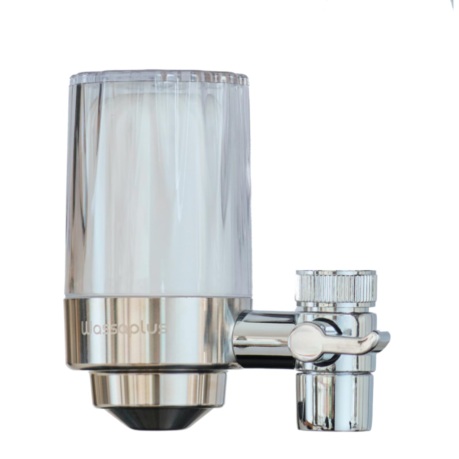 Wassaplus® Super Core: Filtro per rubinetto in acciaio inox – Purificatore d'acqua ecologico – Rimuove cloro, batteri, ossido, microplastiche e migliora il gusto dell'acqua