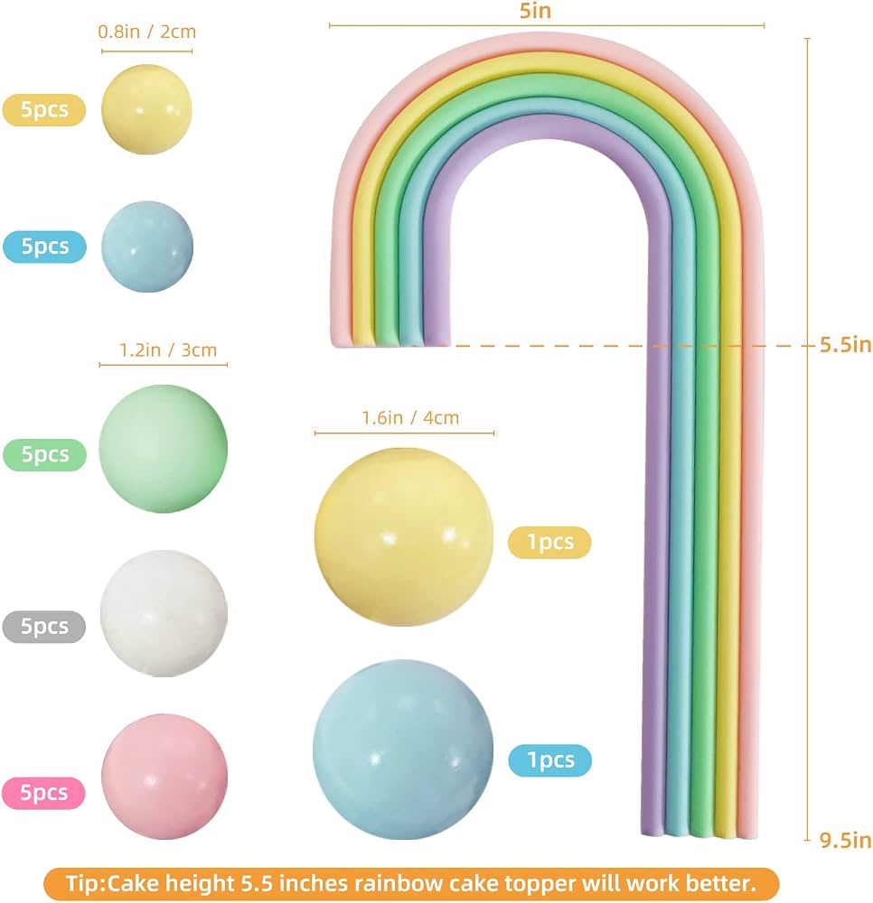 20 mini palloncini per torte, decorazioni colorate per cupcake, decorazioni per torte di buon compleanno e fai da te per matrimoni, compleanni, feste di bambino, decorazione per torte
