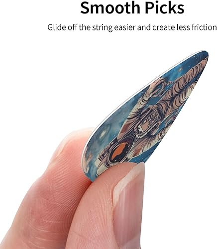 Miniatura 4 de Astronauta Planet Print Guitar Picks 12 Pack Thin Medium Heavy Guitar Pick For Men Women Personalized Guitar Plectrum Guitar Accessorie For Acoustic