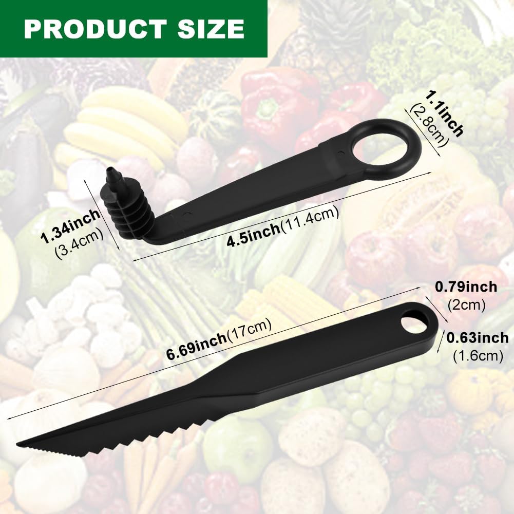 Kitchen Spiral Cutter and V-Shaped Carving Tools, Potato Spiral Cutter