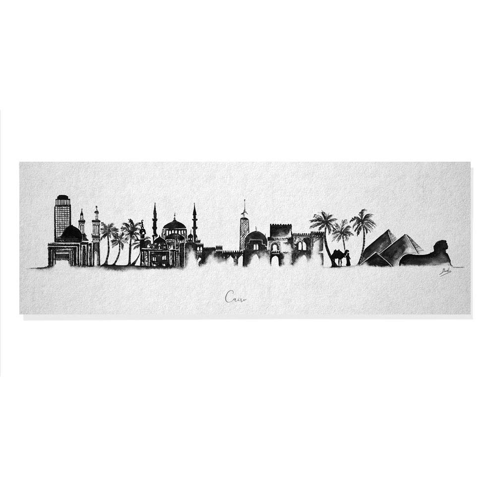 Skyline El Cairo Decorative Picture 90 x 30 cm