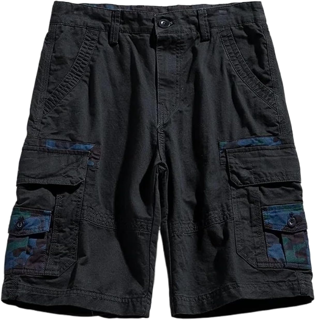 Men Cotton Cargo Shorts Beach Casual Shorts Male Streetwear