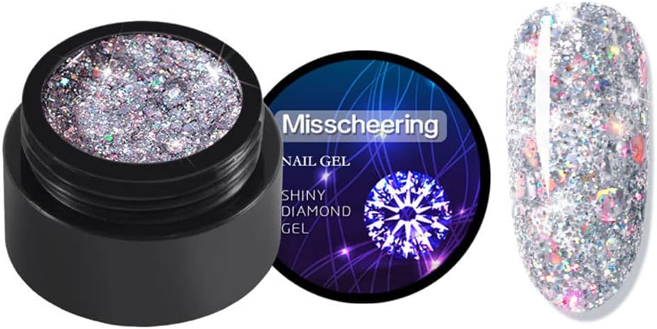 STORE 2508 Misscheering UV Shiny Glitter Diamond Nail Gel Polish 5ml (A001)