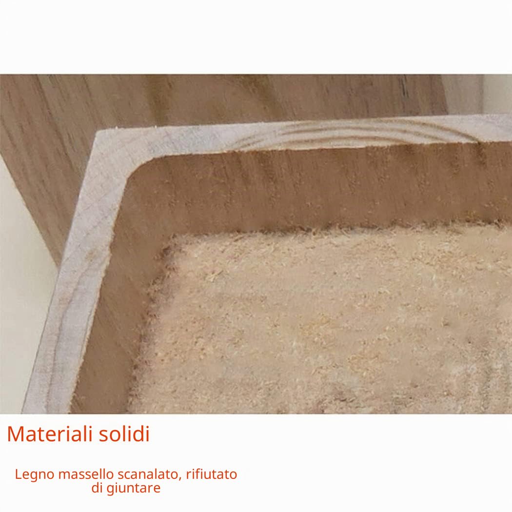 Altezza 10 cm Sollevatori da Letto Rialzo per Mobili In Legno di Pino Rialzi per Tavolo Rialzi di Letto per Tavolo Gambe Mobili per Letto Aumentare l'altezza del Mobile Set da 4 Pezzi (10x10cm)