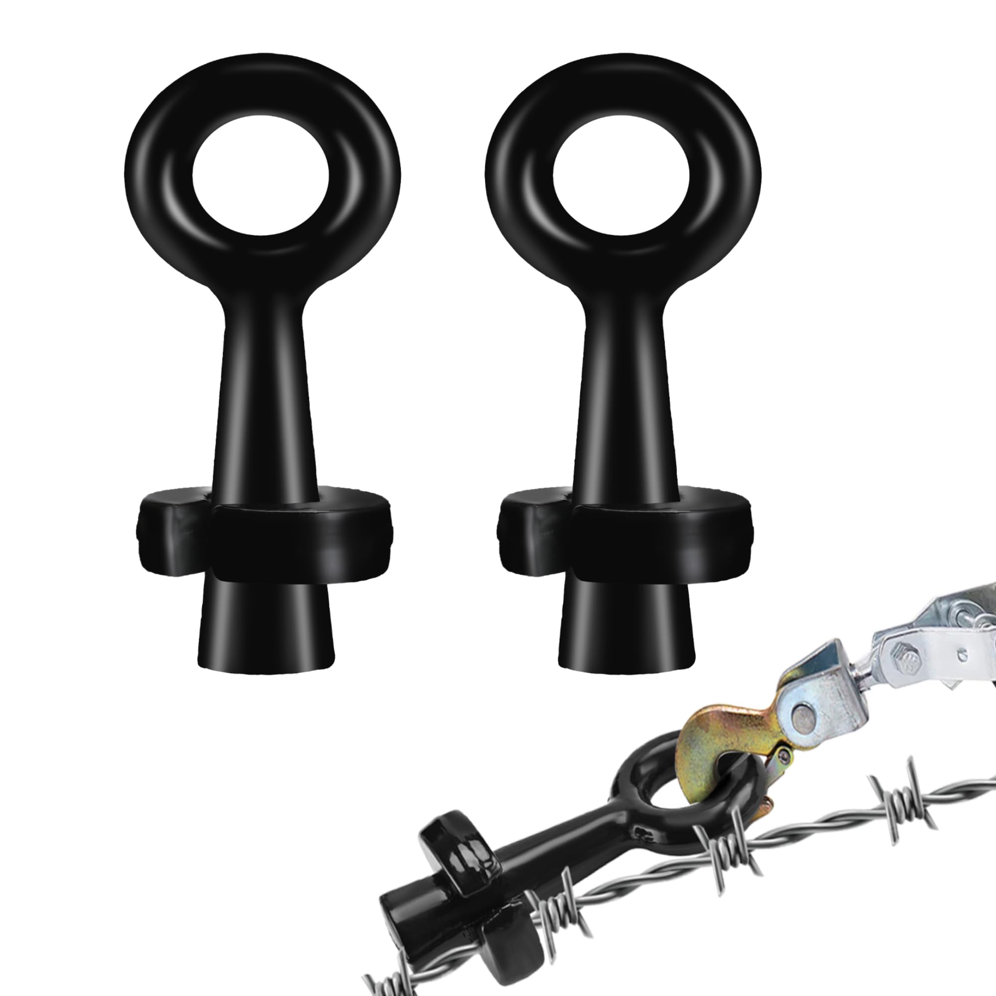 2PCS Barbed Wire Pullers - Wire Gripper for Barb Wire S1611000 Steel Wire Grip Line, Fence Stretcher Tool, Effortlessly Tighten and Repair Barb and