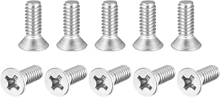 uxcell 1/4-20x3/4" Flat Head Machine Screws Phillips 304 Stainless Steel Bolts 25pcs
