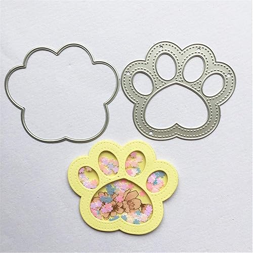 Miniatura 4 de Troqueles de corte de metal con cabeza de oso y garra, troqueles anidados para hacer tarjetas, agitar, tarjetas, álbumes de recortes, papel,