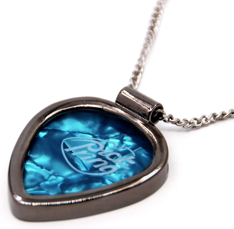 Peace Shaped Guitar Pick Holder Necklace for Guitarists/Guitar Picks Keeper Storage Pendant Necklace Stainless Steel Music Lovers Musicians Gifts