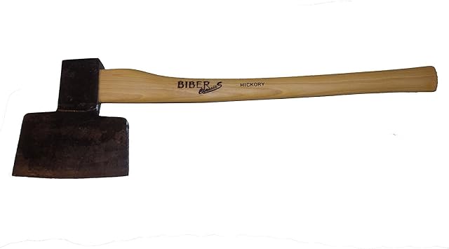 Biber Classic Swedish Carpenters Hatchet or better known as The Broad Axe by Mueller Right Bevel Hand Forged In Austria