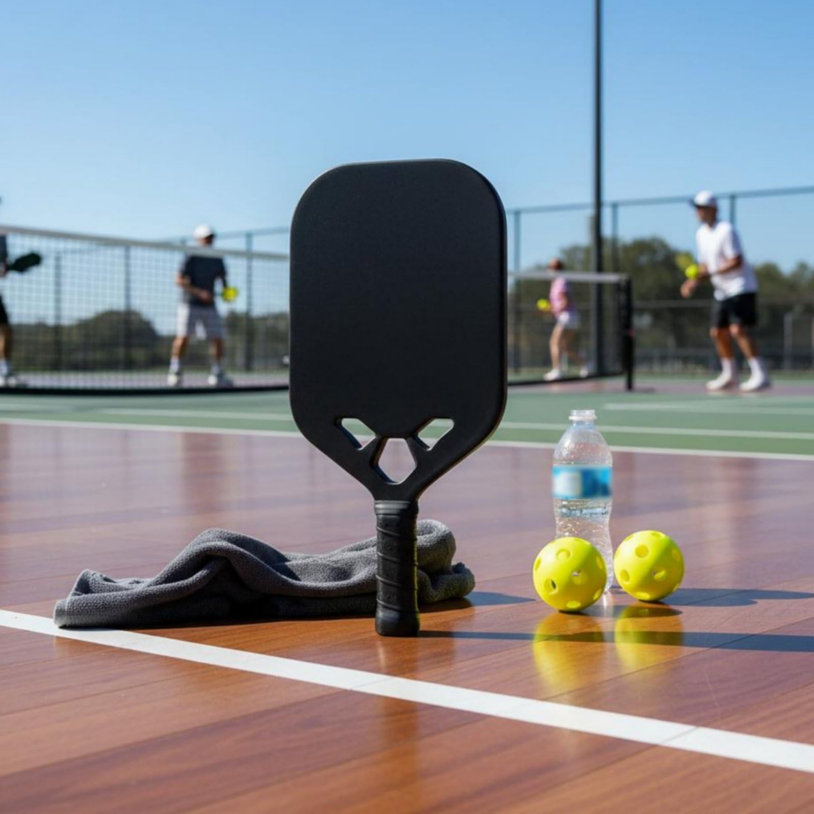 Racchetta Pickleball Pagaia Racchetta Padel Racchetta Sport Racchetta Torneo in Fibra di Carbonio con Telaio Rigido a Stampaggio Unificato Presa