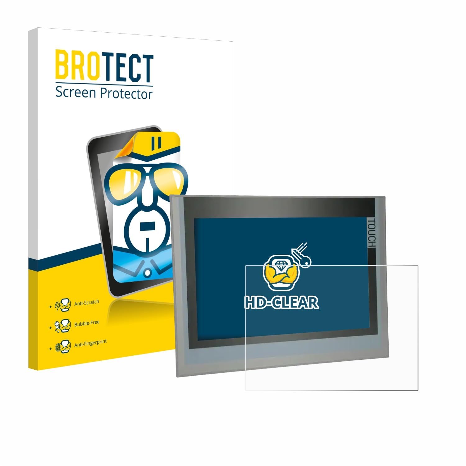 Pellicola Protettiva Brotect Per Siemens Simatic Flat Panel 12" - 2 Pezzi, Anti-Graffio E Anti-Impronte - Foto 2