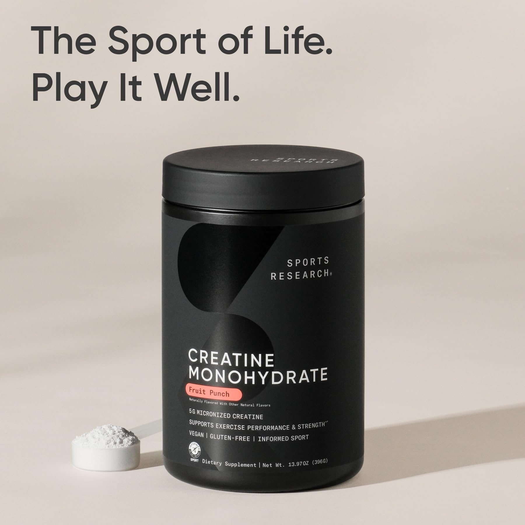 Sports Research® Creatine Monohydrate Powder 5g, Fruit Punch (13.97oz) — Amazon image 7