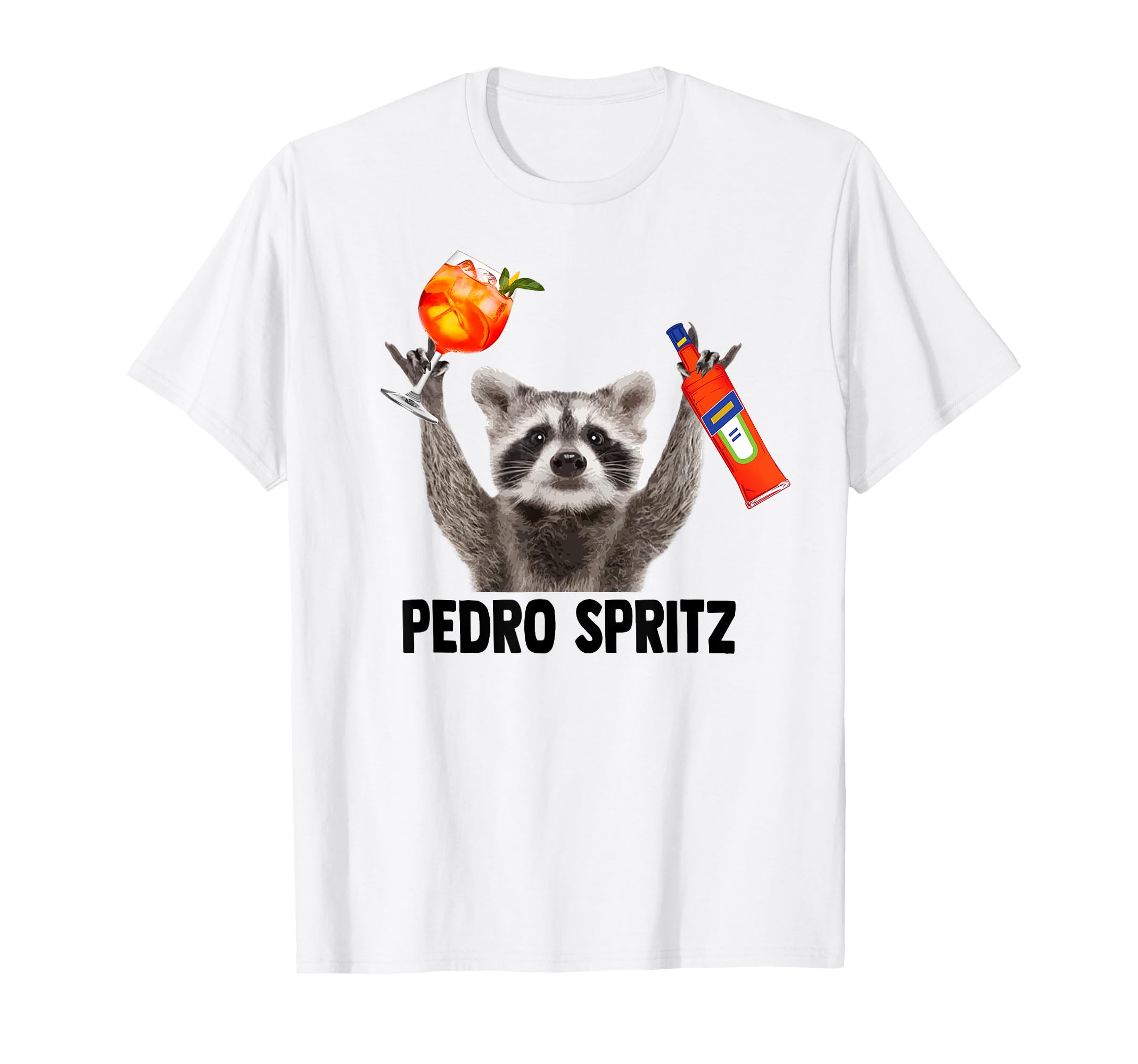 Waschbär Spritz T-Shirt - Aperol Humor Design