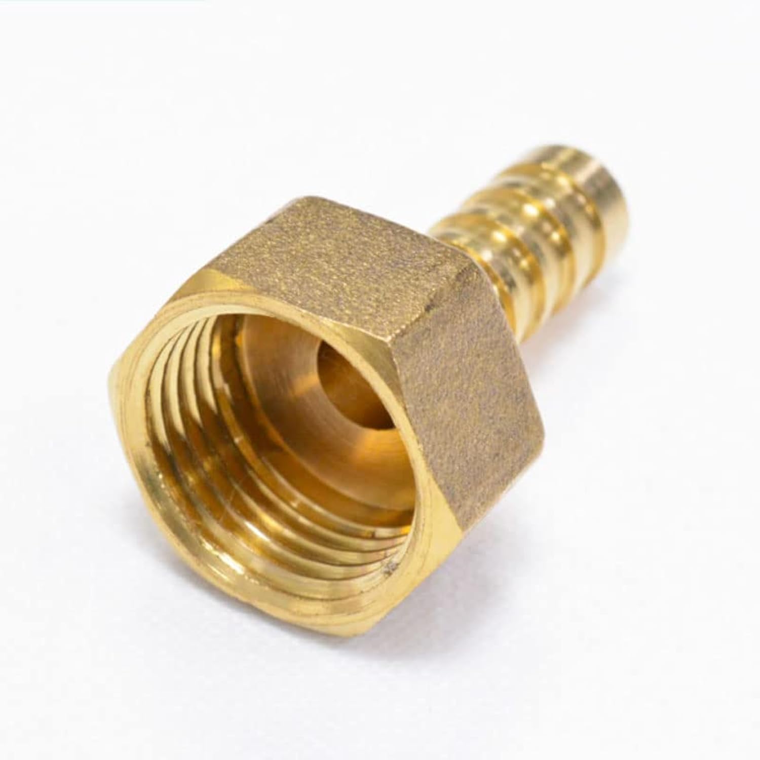 Mijunhd Men's 2X Brass Pipe Fitting 6Mm Hose Barb Tail 1/2'' Bsp Fe Connector Joint Copper Coupler Adapter