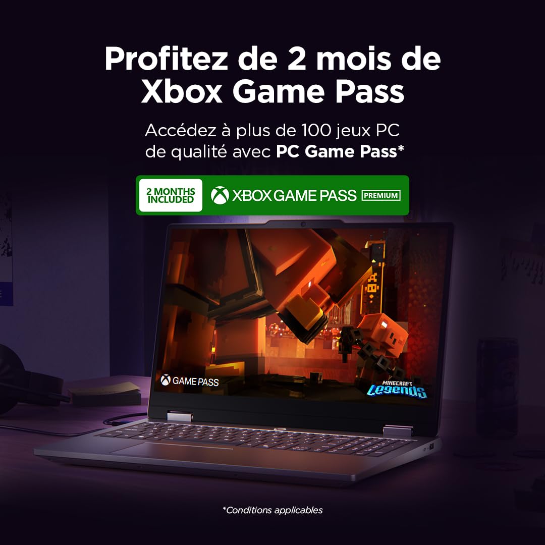 Lenovo LOQ Essential 15ARP11 - Ordinateur Portable Gaming 15.6'' FHD (AMD Ryzen 7 170, RAM 16Go, SSD 512Go, NVIDIA RTX 5050 8GB) Clavier rétroéclairé AZERTY Français - Gris Lunaire