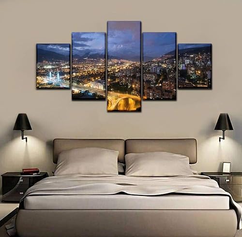 Miniatura 5 de Skipvelo South Street Bridge 4, Medellín, Antioquia, Colombia, arte de pared, impresiones en lienzo, pinturas, obras de arte para decoración del