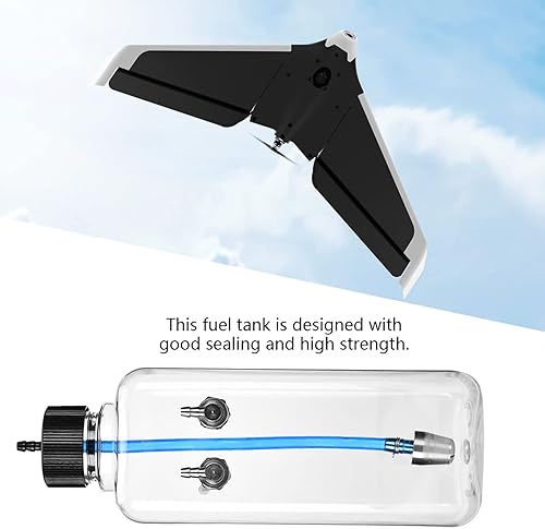 Miniatura 4 de Combustible RC, aceite RC control remoto, modelo de piezas de accesorios, combustible de plástico transparente para aviones RC (16.9 fl oz (para