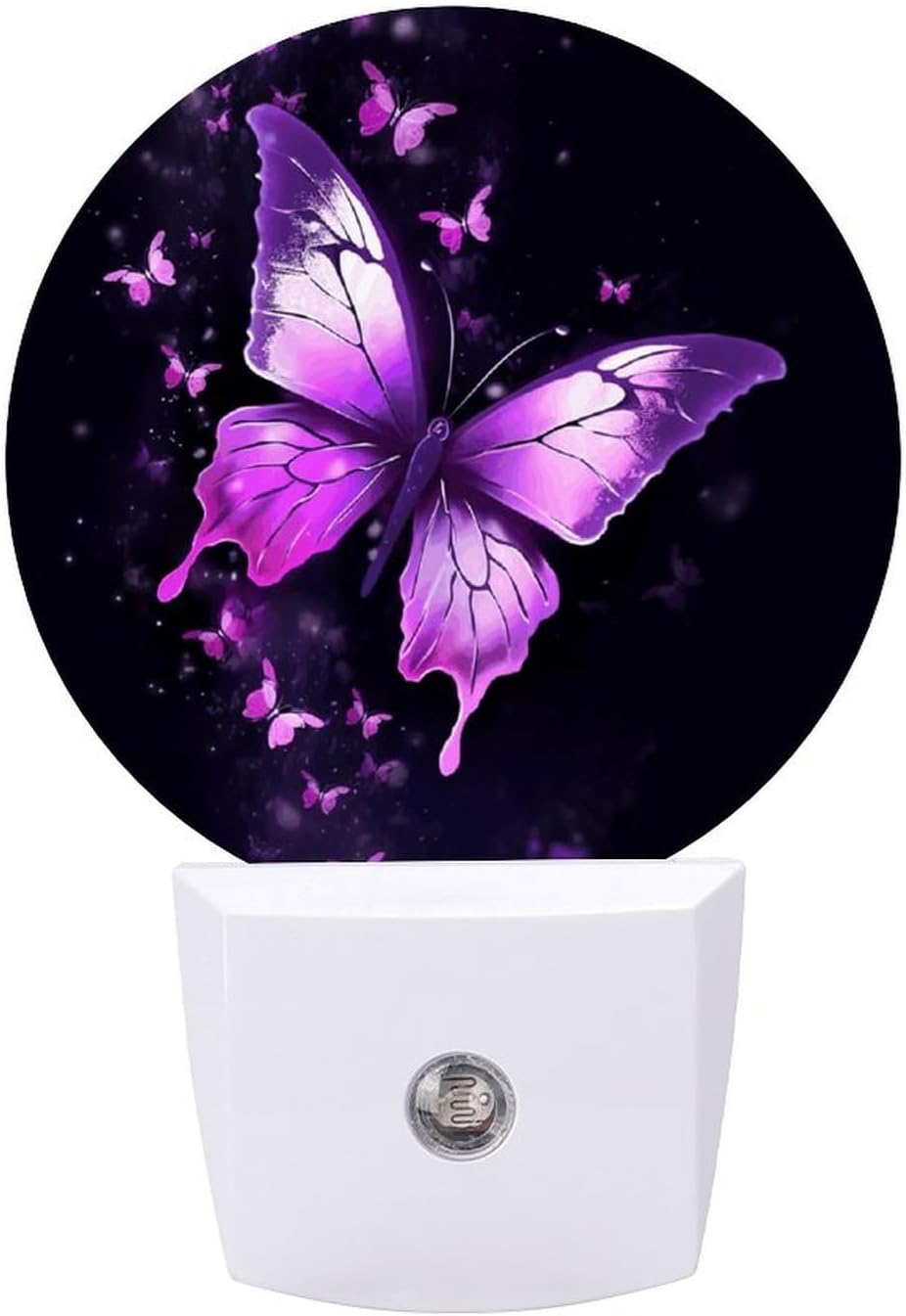 Butterfly Purple Plug-in LED Nightlight Wall Night Light