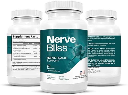 Miniatura 6 de NerveBliss - El NerveBliss oficial para neuropatía con una mezcla natural para comodidad diaria y apoyo general para la salud nerviosa, 60 cápsulas