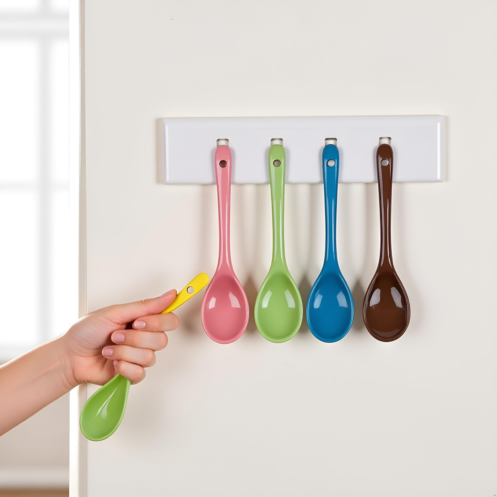 20 Pezzi Cucchiai per Uova in Porcellana, 12cm Cucchiaini da Caffè Particolari, Colori Cucchiai in Ceramica per Tè, Cucchiaio per Dessert, Caffè, Marmellata e Yogurt