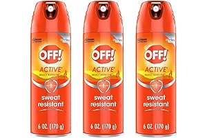 Active Insect Repellent, Sweat-Resistant 6 oz Pack of 3