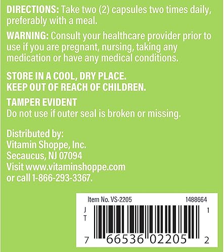 Miniatura 3 de The Vitamin Shoppe Arroz de levadura roja - 1,200 mg (120 cápsulas)