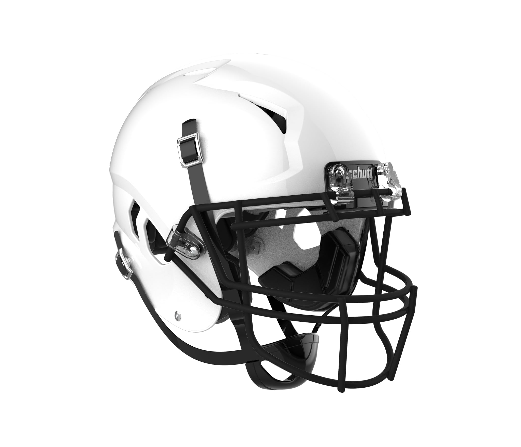 Schutt Youth Vengeance A11 Football Helmet with Black V-ROPO-YF Facemask (White, Medium)