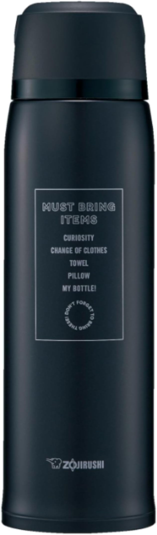 Stainless Steel Vacuum Flask With Cup, 1 Liter Capacity, Black