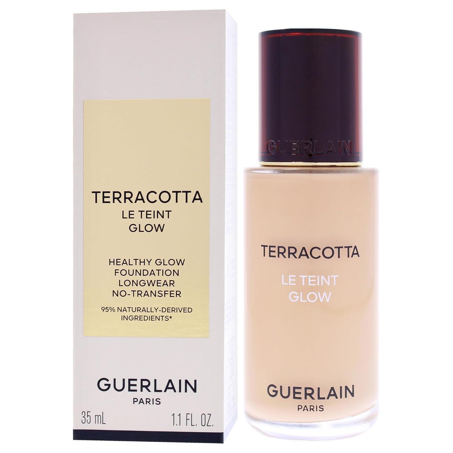 Terracotta Le Teint Glow Healthy Glow Foundation - 1.5N Neutral by Guerlain for Women - 1.1 oz Foundation - Image 4