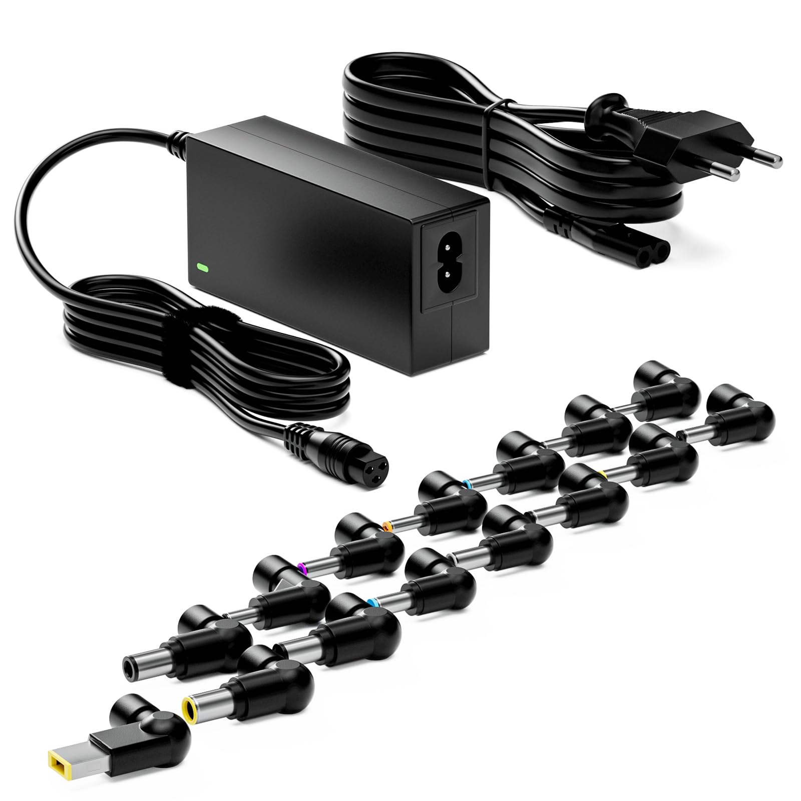 Zolt 65W Universal Laptop Ladegerät Netzteil 15V 16V 18.5V 19V 19.5V 20V AC DC Netzteilkabel für HP Dell Acer Asus Lenovo Toshiba Samsung Sony, 15 DC Steckern