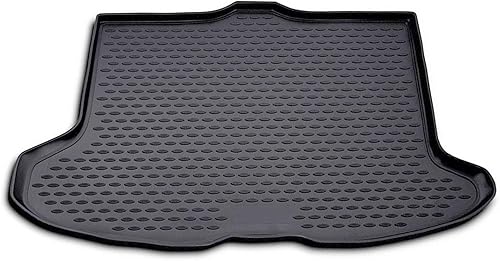 OMAC Alfombrillas de carga para Volvo C30 2007-2013 Trasero Trasero Impermeable TPE Negro