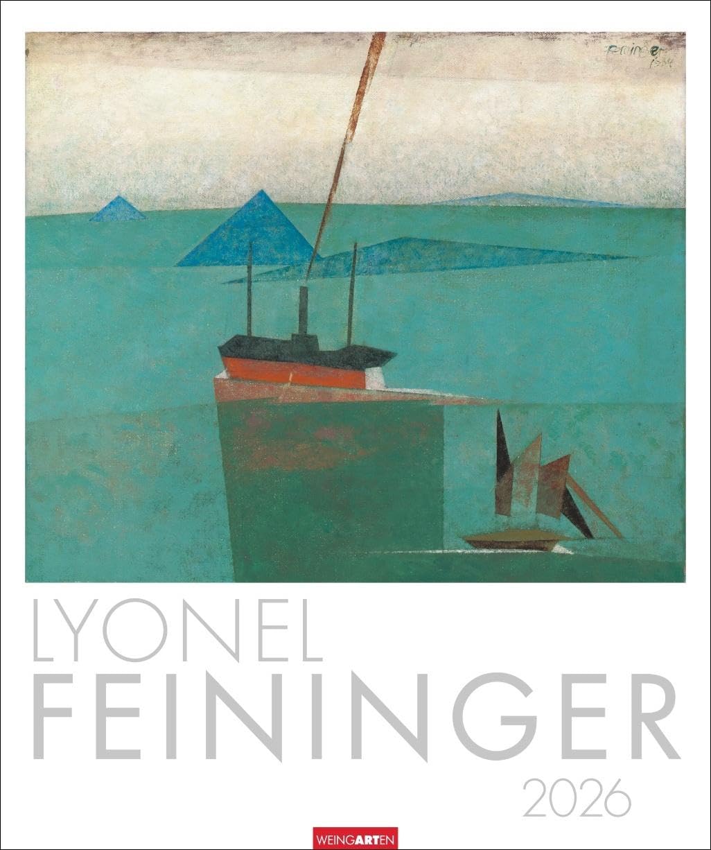 Lyonel Feininger Kalender 2026: Kubismus und Expressionismus in einem Kunstkalender im Großformat. Jahres-Wandkalender 2026, Format 46 x 55 cm.