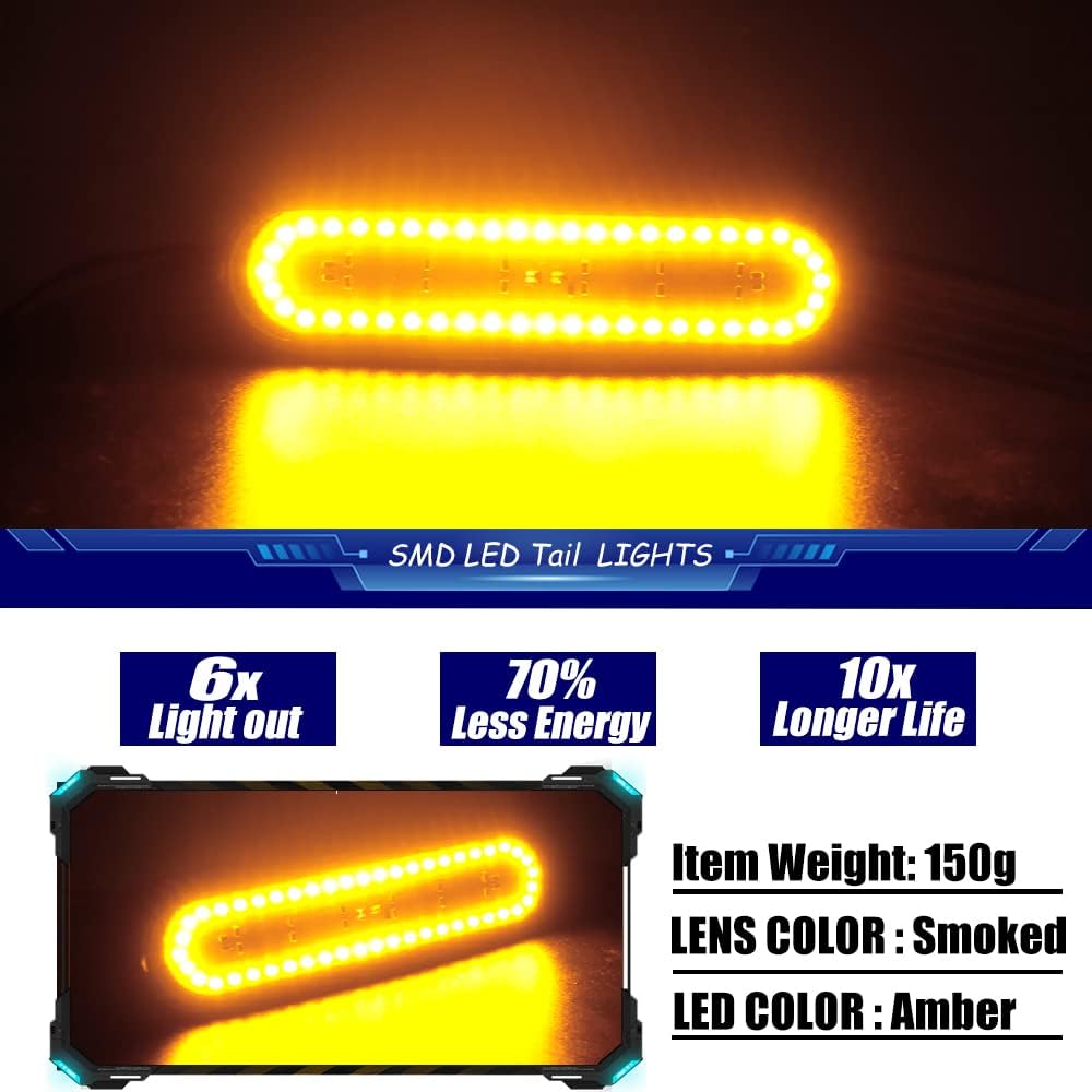 Condition photo showing New/Like New for for 2002 2003 2004 2005 honda civic si ep3 3dr front bumper side marker lights smoked lens 33801s5ta01 smoked lens amber led lights