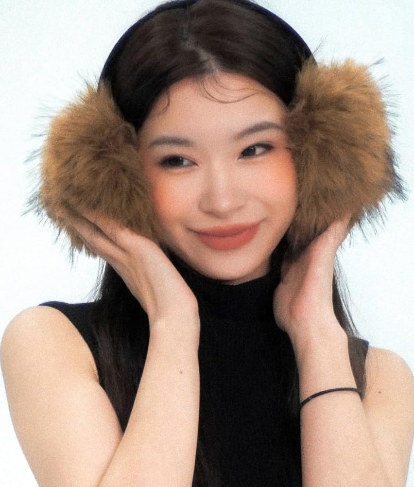 Nauszniki Dla Kobiet Faux Fur Winter Fluffy Cute DużY Rozmiar Casual Fashion Outdoor Opaska Na GłOwę CiepłE Ocieplacze Do Uszu
