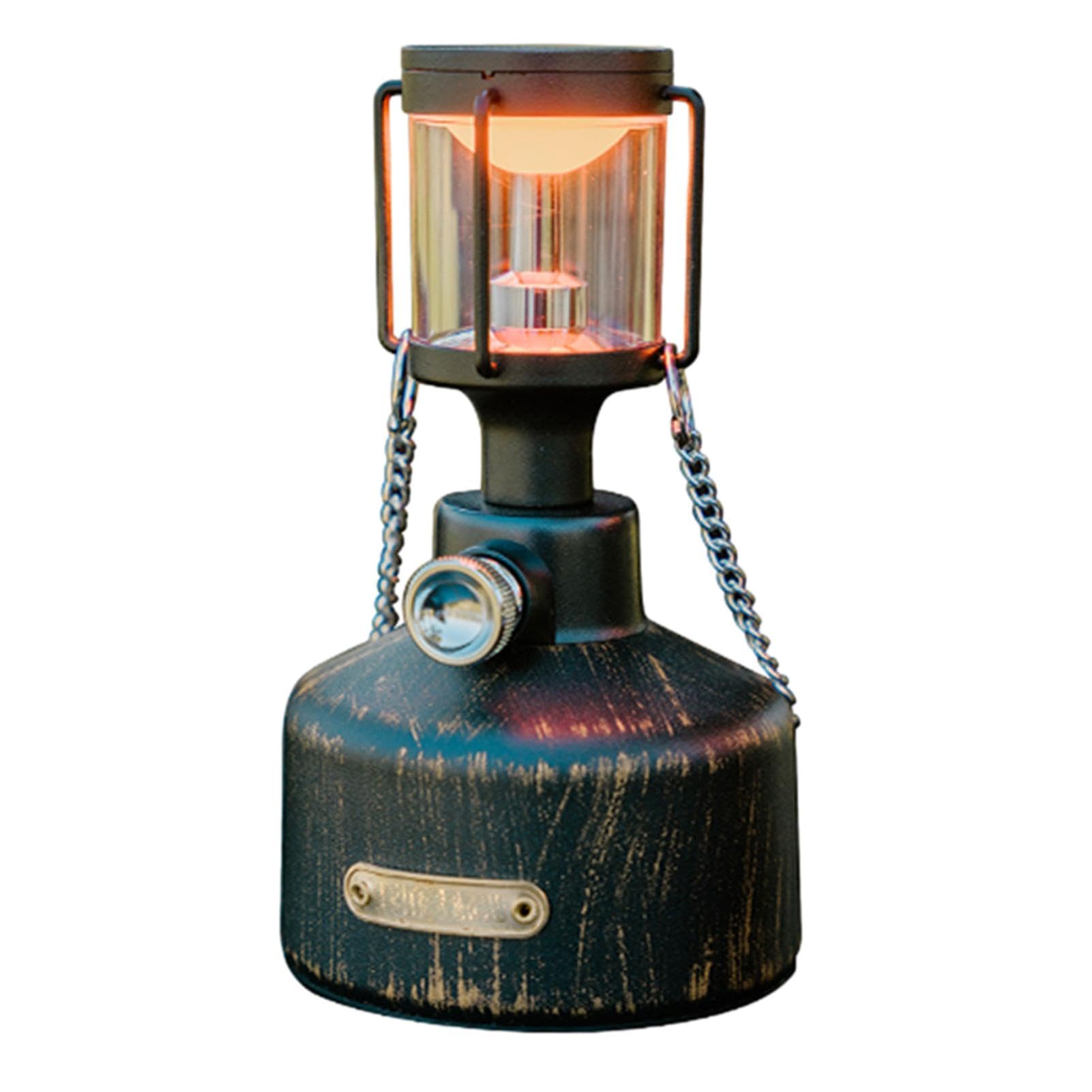 Luz de campamento de ambiente al aire libre | Lámpara de emergencia | Linterna LED vintage, durabilidad compacta, estilo retro, linterna LED de camping de 6 W, impermeable, sensor de soplado simulado, | Linterna LED vintage, durabilidad compacta, estilo r