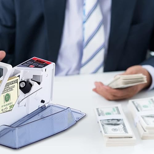 Miniatura 6 de Máquina de contador de dinero portátil Mini contador de billetes Máquina de contador de facturas Máquina de contador de billetes Máquina de contador